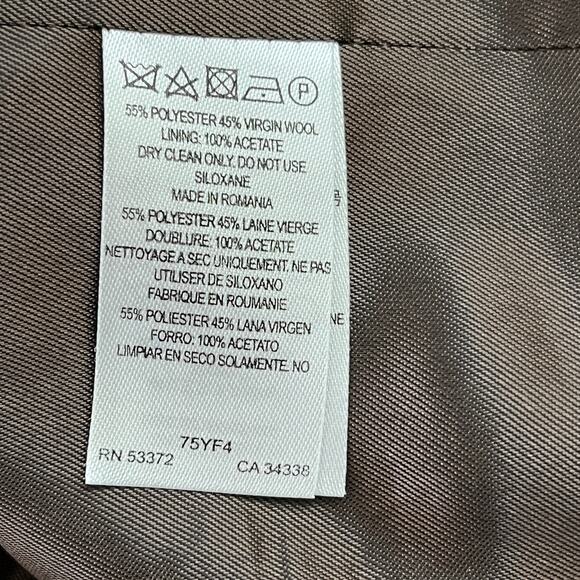 French Connection Erno Wool Short Military Jacket - Size 0 - Dark Olive - Picture 8 of 9